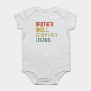 Brother Uncle Godfather Legend, God Father proposal Baby Bodysuit